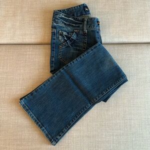 Low Rise Dark Wash Bootcut Jeans